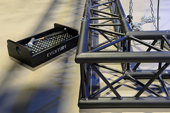 Prolyte zwarte truss, H30V, pinnen, pennen, eventury